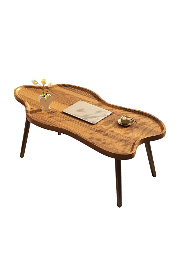 Modern coffee table, thickened rounded corner artistic rectangular coffee table - 8