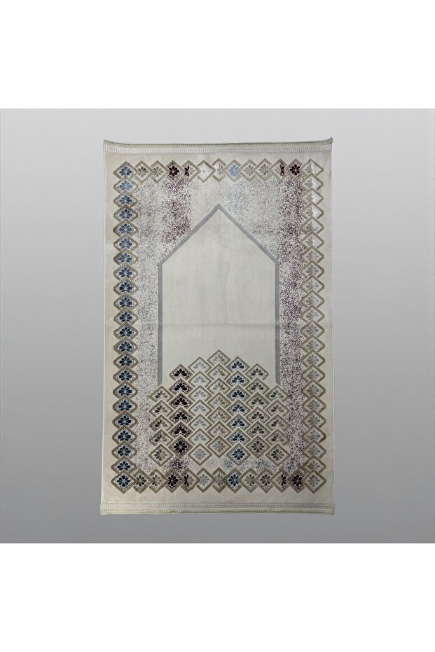 Divine Premium Velvet Islamic Prayer Mat – Andalus Floral Pattern