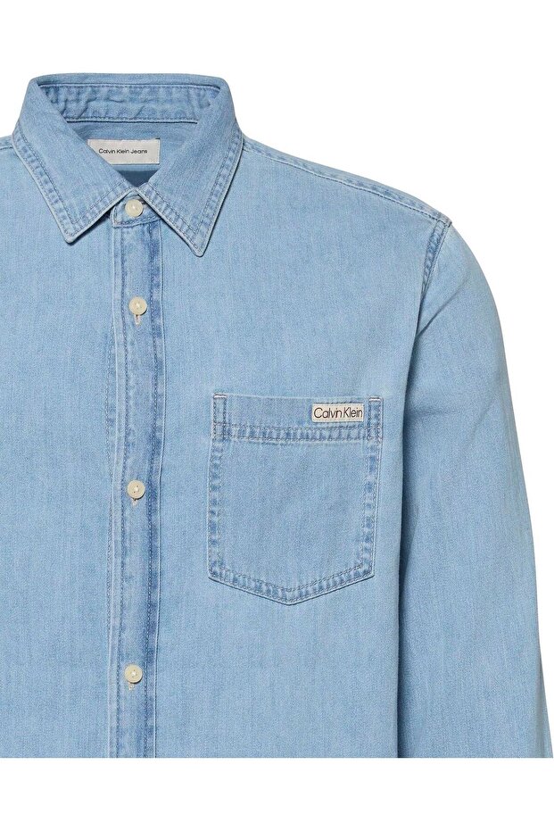 Erkek Mavi Gömlek - 3