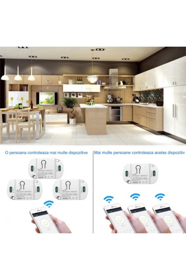 Comutator inteligent WiFi IOS/Android Tuya - 3