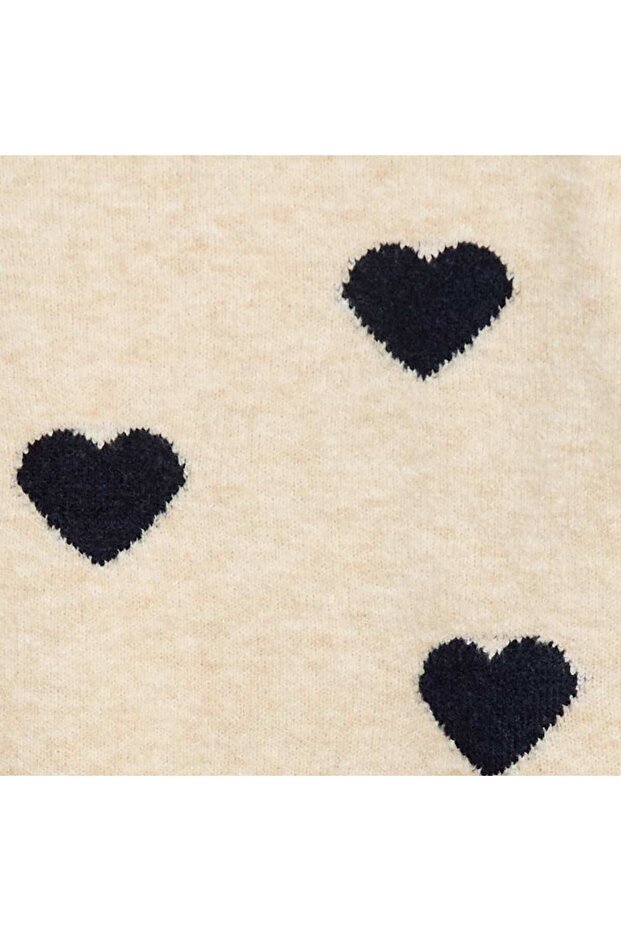 سترة زرقاء منقوشة برقبة دائرية - 3