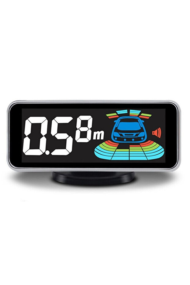 Front and rear parking sensors with 8 sensors and LCD display S3068-8 - 1