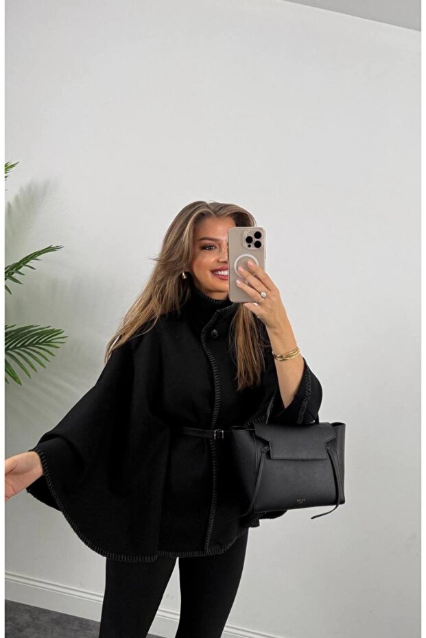 Kadın çoban dikiş panço - 3