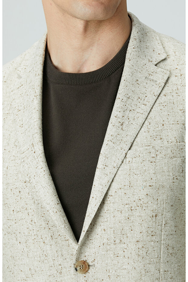Limited Bej Yün Ceket - 6