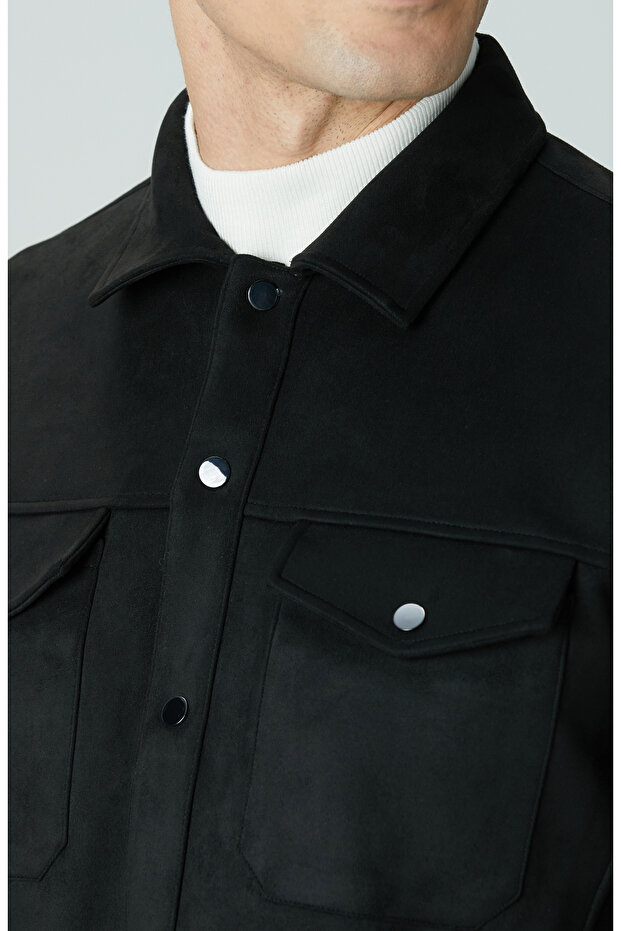 Siyah Dış Gömlek - 6