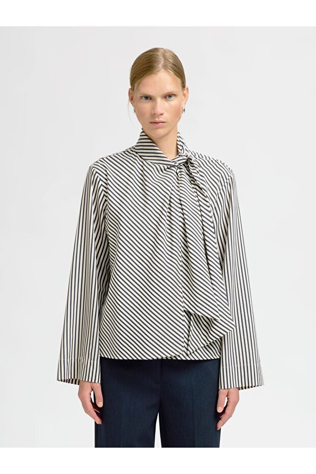 Langarmbluse Viskose - 1