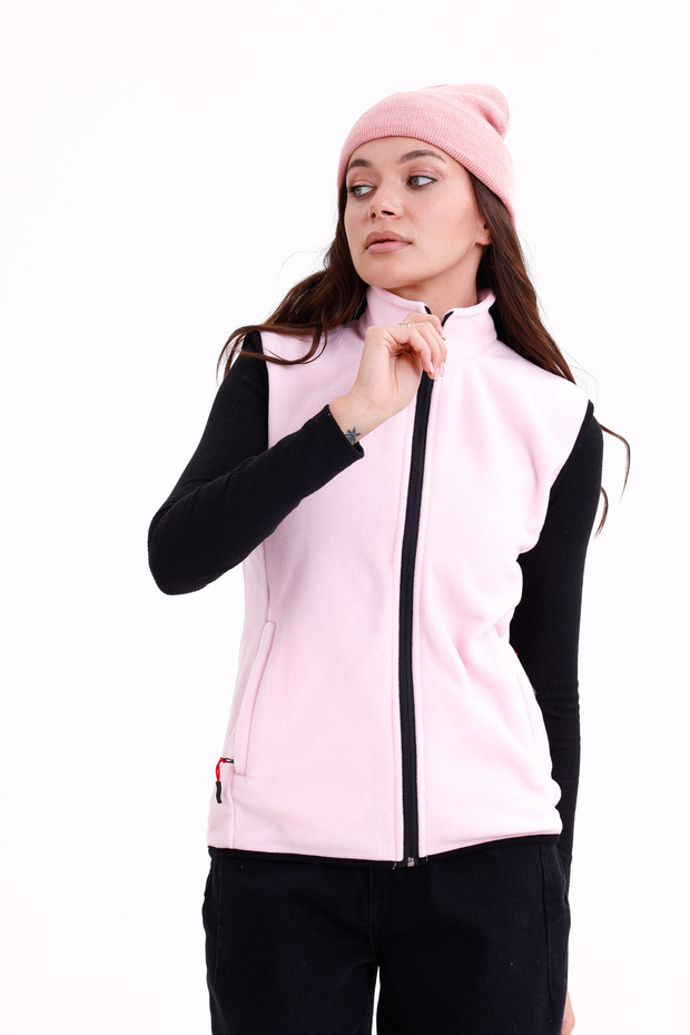 Women's Slim Fit Full-Zip Fleece Vest