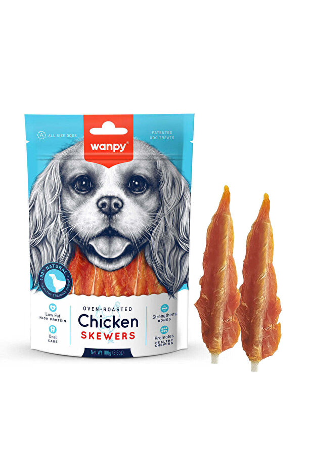 Chicken Skewers Dog Treats 100G