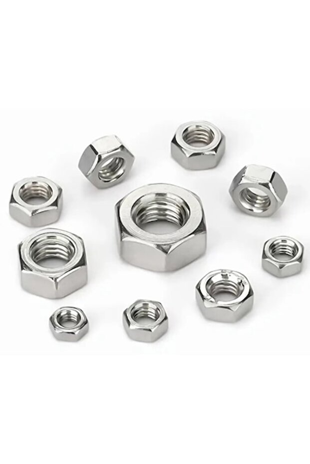 Hexagonal nut M4 (set 50 pcs) - 1