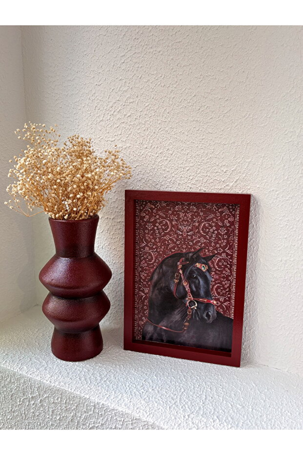 صينية منقوشة على شكل حصان - 2