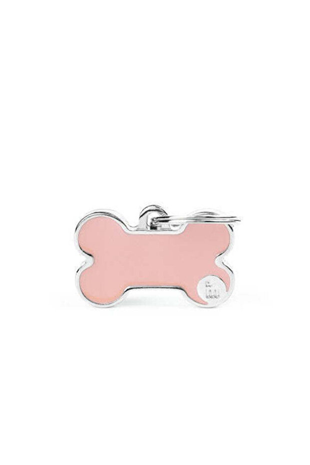 Basic Handmade Bone ID Tag - PINK/SMALL