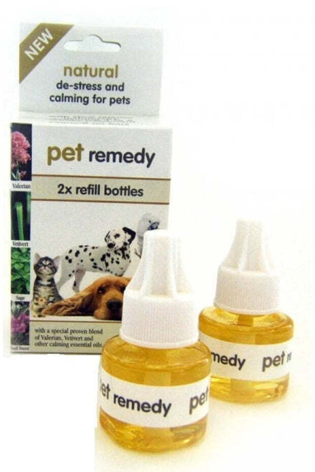 Natural De-Stress & Calming Refill Bottles for Pets 2x40ml