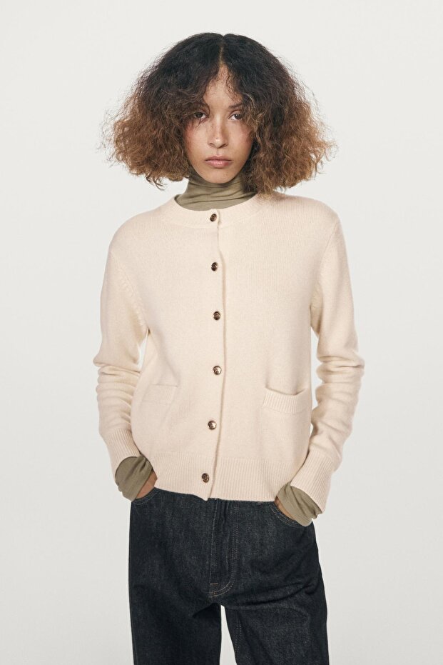 Dore düğmeli triko hırka - 2