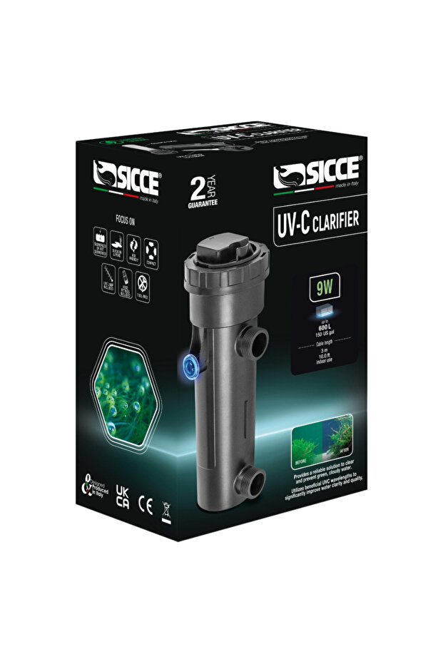 Submersible UV-C Aquarium Water Clarifier
