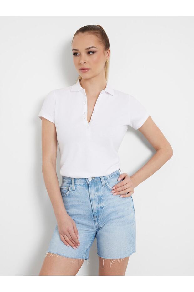 Script Logo Kadın Polo T-shirt - 5