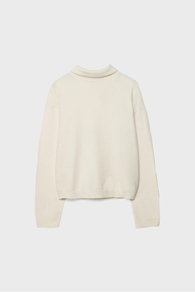 Basic balıkçı yaka Kazak - 5