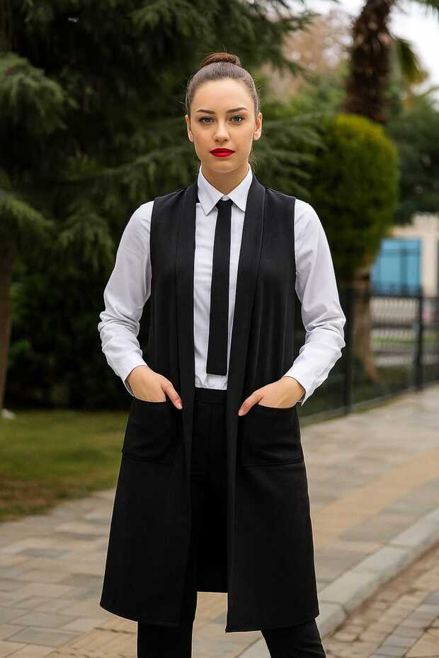 UZUN CEPLİ YELEK - 3