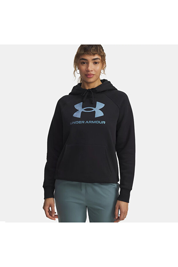 Rival Fleece Shimmer Women's Black Hooded Sweatshirt
