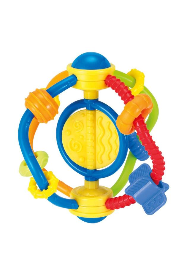 Grip ’N Play Rattle – Textured Baby Toy with Lights, Sounds & Easy-Grip Handle