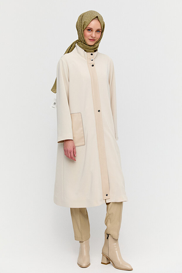 Fermuarlı Taş İşlemeli Kap - 1