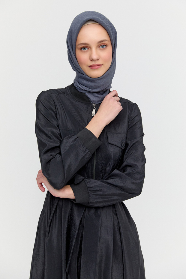 Kuşaklı Bomber Elbise - 3