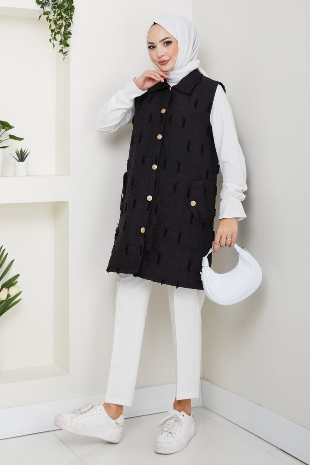 Women's Fringed Wear and Go Quilted Vest