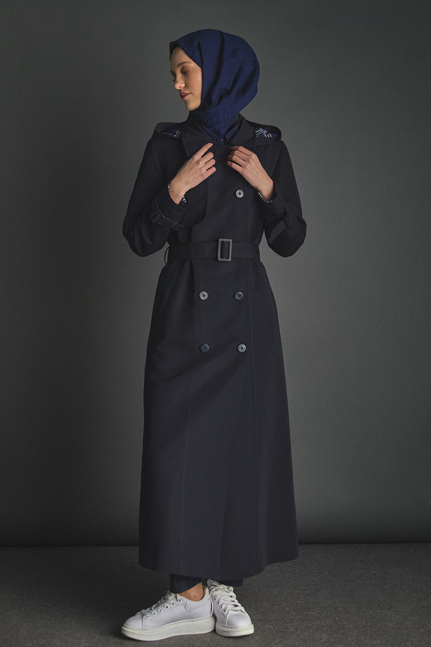 Çıkarılabilir Kapüşonlu Kruvaze Kap - 3