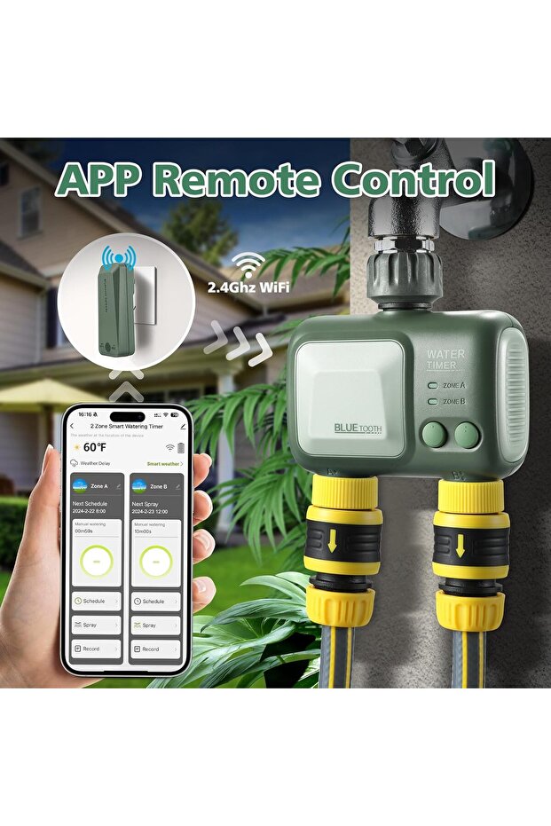 Smart Irrigation Controller WiFi/Bluetooth – 12 programs, app control, Android/iOS - 3