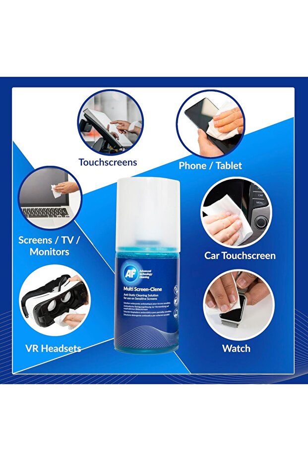 Multi Screen Clene 200ml + Microfibre Cloth - 6