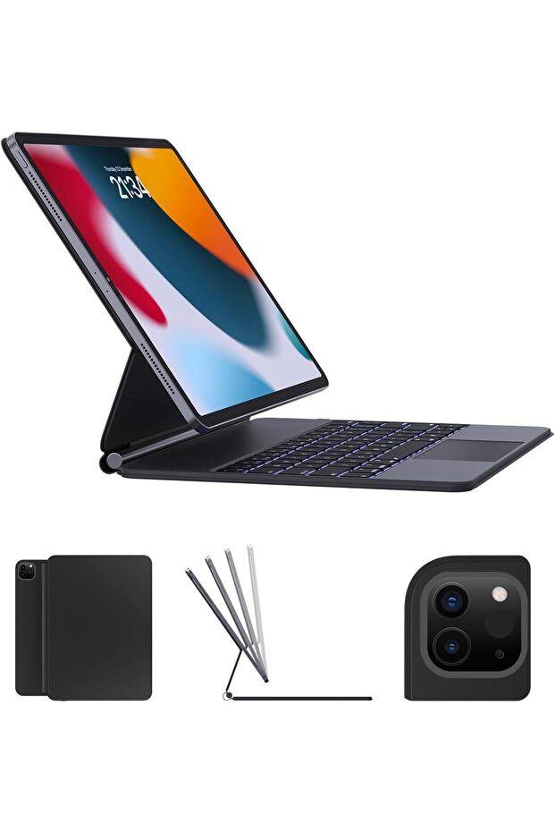 12.9 Keyboard Case for iPad Pro 12.9 & iPad Air 13 (M2) - Black