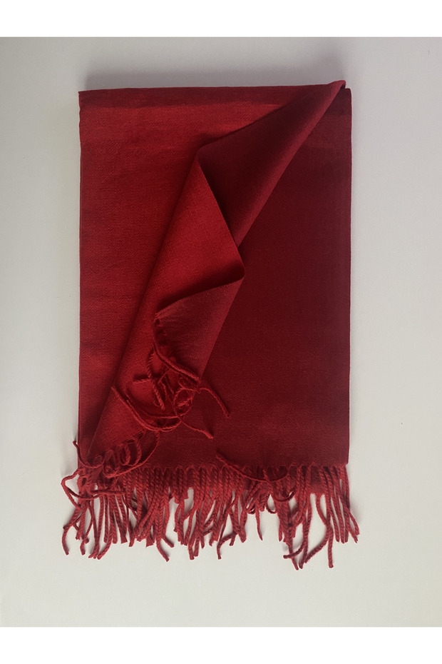 شال شتوي بلون واحد على الوجهين - 3