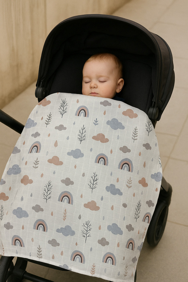 100% Cotton Muslin Cover & Blanket Oeko-Tex Certified