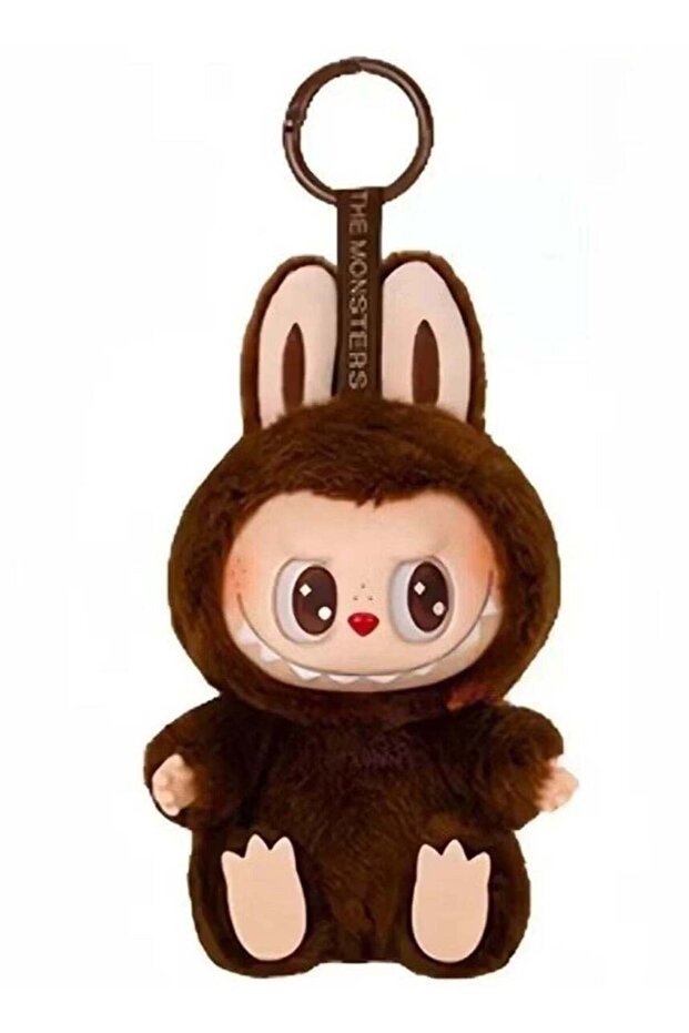 Generic Cute Plush Cartoon Labubu Keychain Pendant for Backpack Bag Hanging Key Ring Gift