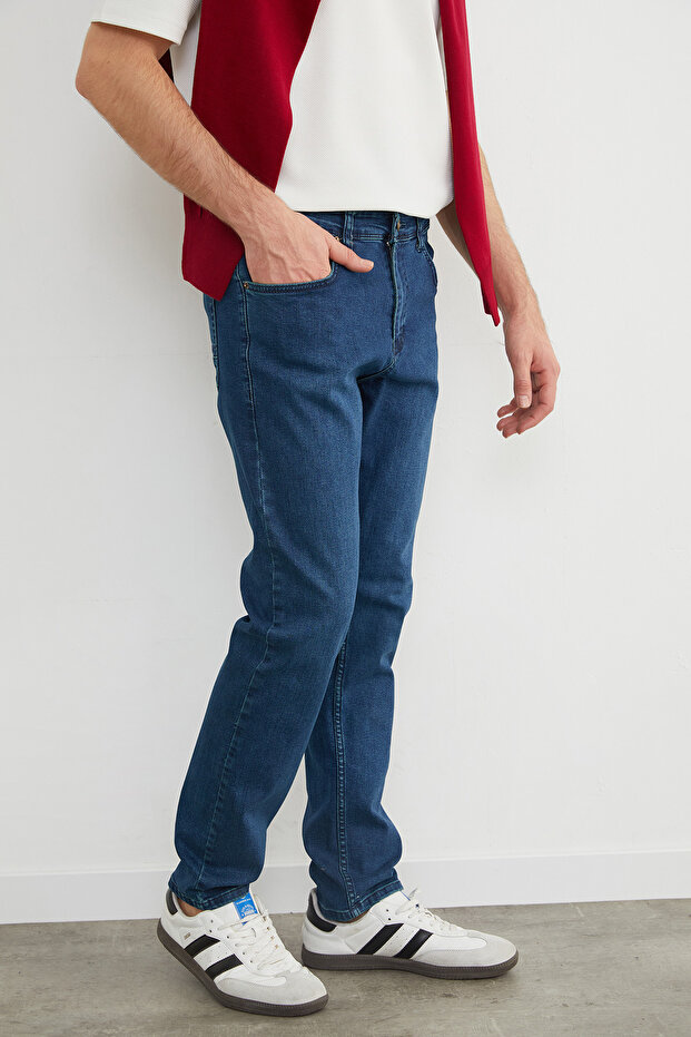 Regular Fit Normal Bel Jean - 4