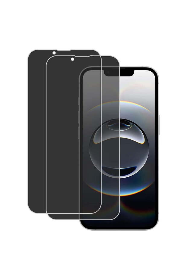 2 Pack Privacy Hydrogel Screen Protector for iPhone 13/13 Pro/14/16E