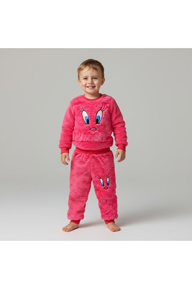 Unisex Children's Plush Two-Piece Set – Warm, Soft & Comfortable Loungewear