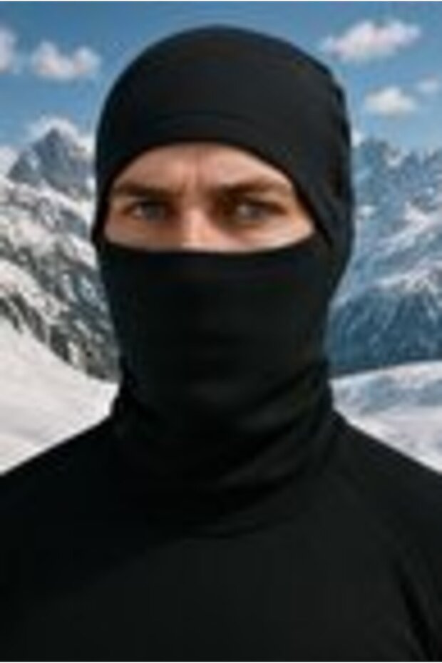 Motorcyclist Thermal Black Balaclava