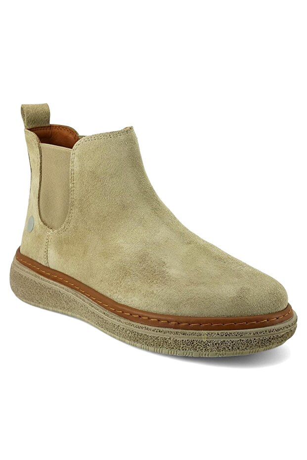 1065 25Kb Women's Daily Boots Beige Suede