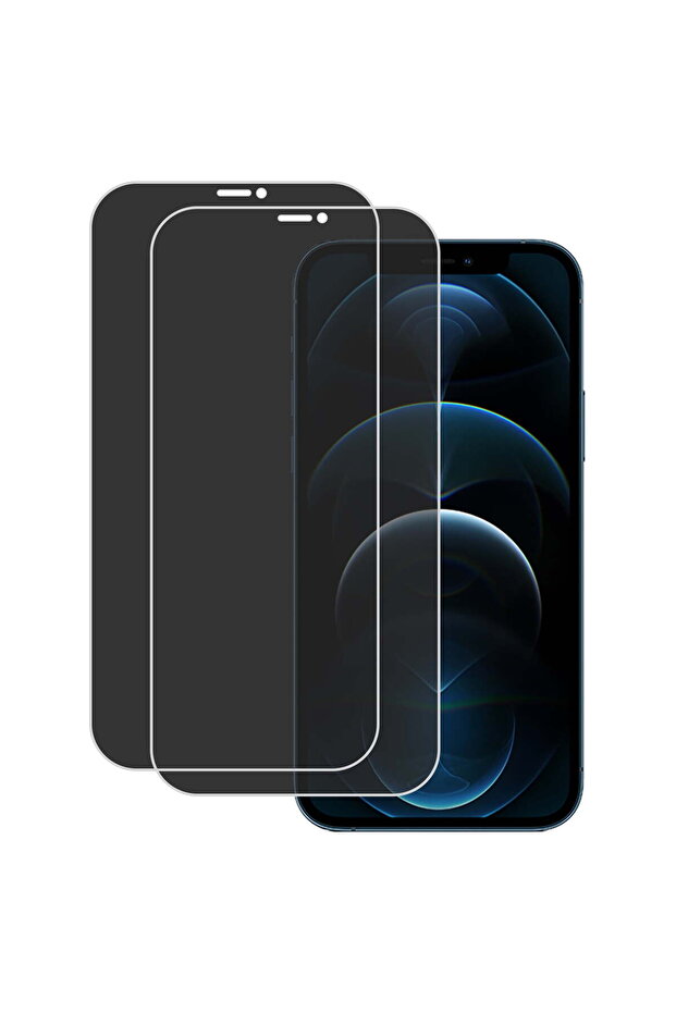 KIQ 2-Pack Privacy Hydrogel Screen Protector for iPhone 12 Pro Max - Clear