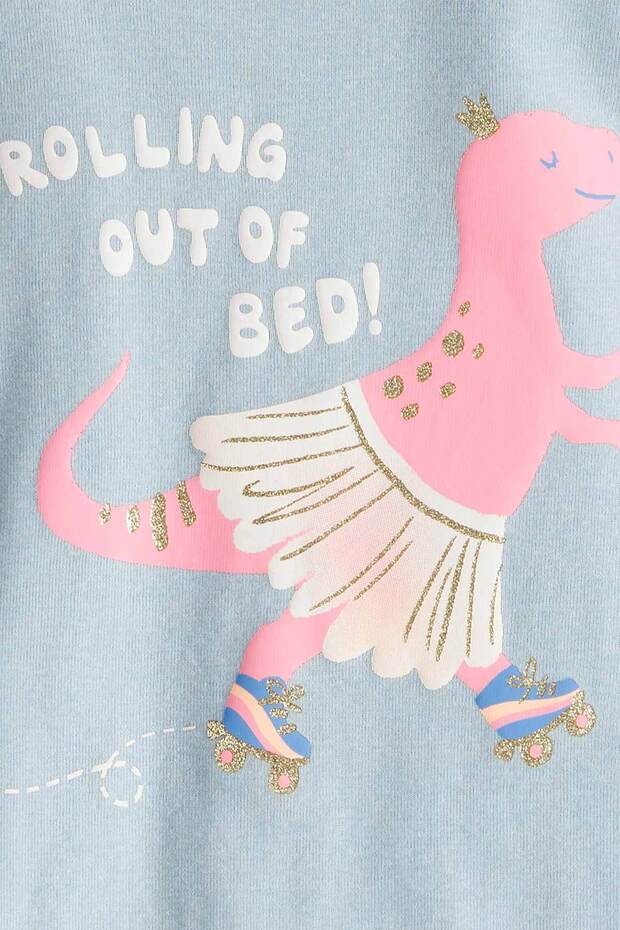 Kız Bebek Ekru Pijama Set - 2