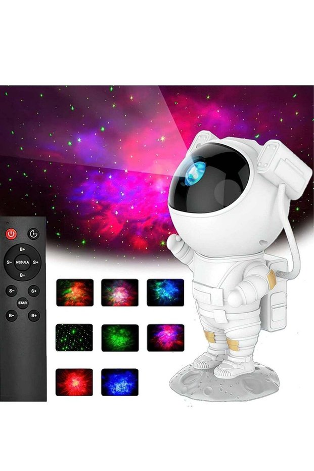 "Star Projector Night Light - 360° Adjustable Nebula Galaxy Projector with Timer and Remote Control