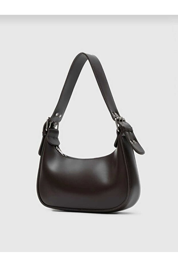 Oval Baguette Shoulder Bag Bitter Coffee