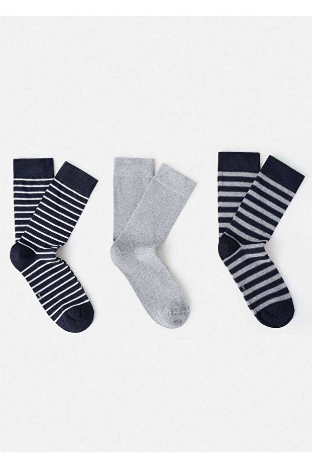3'lü karma çorap - 1