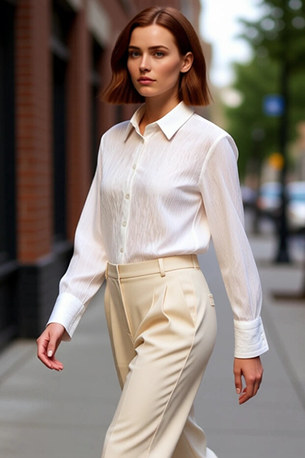 Women's Textured Fabric Shirt Functional Durable Quality Comfortable Aesthetic Premium Modern Stylish