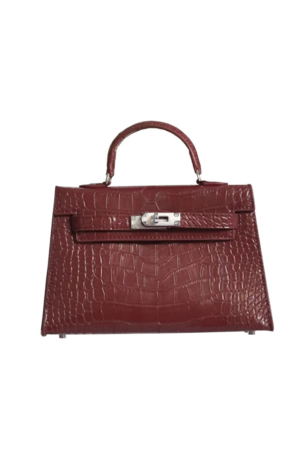 Croc handbag, 22 cm