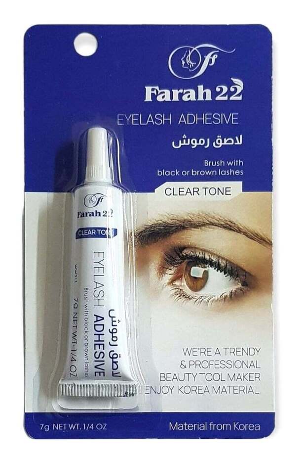 غراء الرموش الكوري الشفاف فرح 22