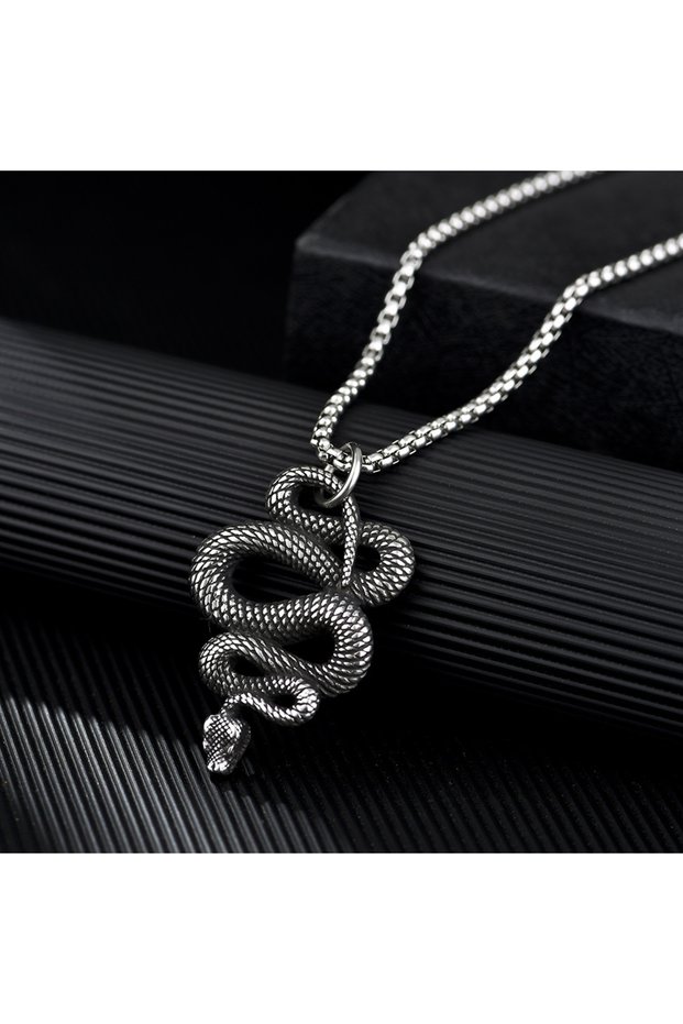 Snake Yılan Design S+ Quality 316L Stainless Tarnish-Free Steel Necklace