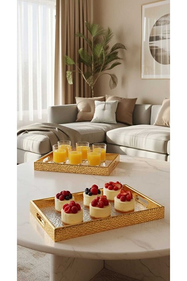 Multi-purpose serving tray set - 6