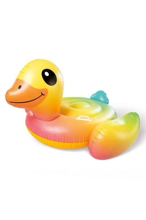 عوامة سباحة قابلة للنفخ على شكل بطة صغيرة - 2