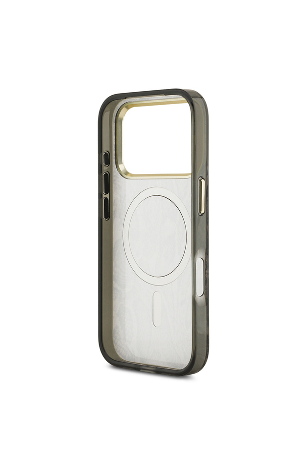 iPhone 17 Pro Compatible Case Licensed M-Safeli Lettering Logo Python Pattern Cover Brown - 7